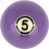 Aramith BLACK Replacement Ball – #5 | Golden Break Billiards